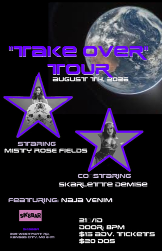 "TAKE OVER"TOUR @ Sk8Bar(Kansa City, MO) poster