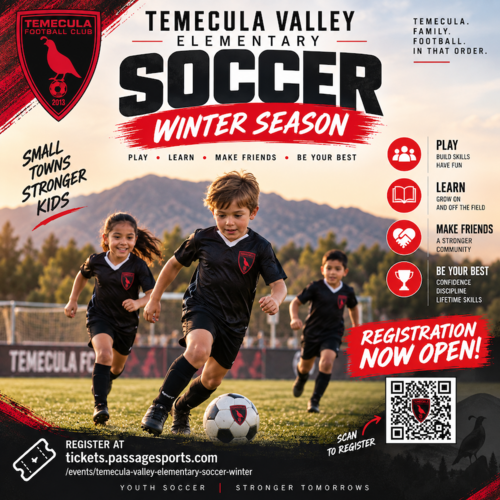 Temecula Valley Elementary Soccer Winter 26/27 poster