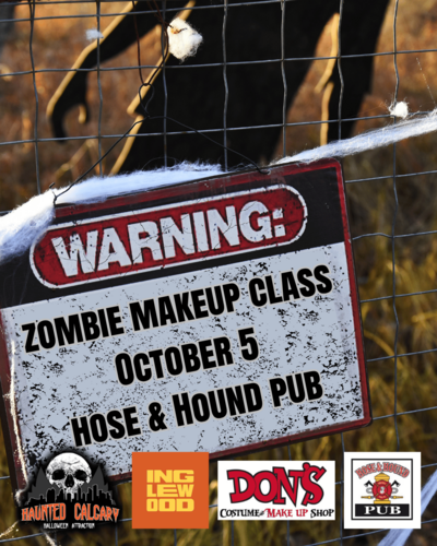 Zombie Makeup Workshop poster