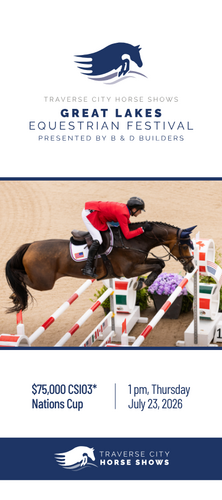 International Show Jumping in Traverse City |  $75,000 CSIO3* Traverse City Nations Cup image