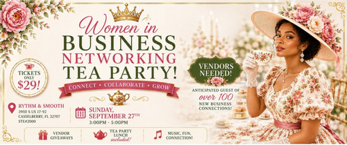 Women’s Networking Event - Tea Party! poster