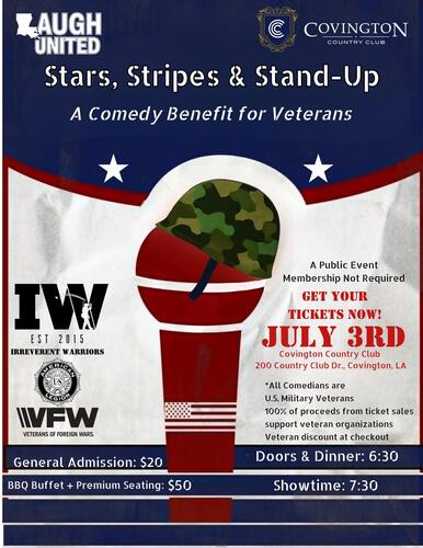 Stars, Stripes & Stand-UP - A Comedy Benefit for Veterans poster
