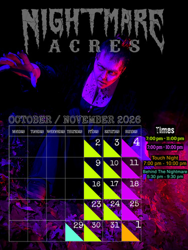 Nightmare Acres 2026 poster