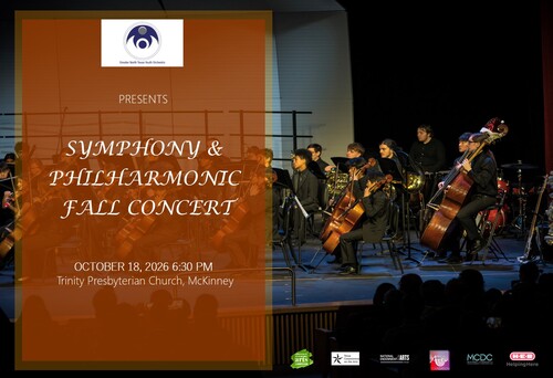 Symphony and Philharmonic Fall Concert poster