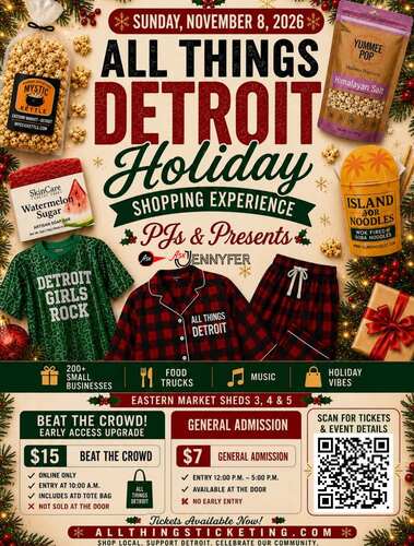 All Things Detroit Holiday Shopping Experience & Food Truck Rally 2026  poster