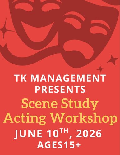 Scene & Screen- Scene Study Workshop Featuring Producer David Gere 6/10/26 poster